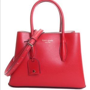NWT Kate Spade Eva Small Satchel Red Crossbody Bag